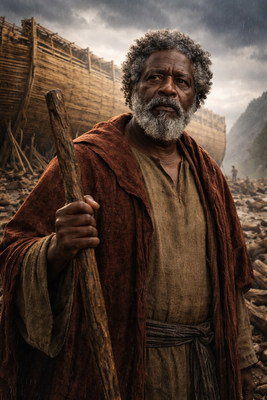 Noah building the ark in biblical times